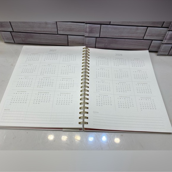 2026 Monthly Planner 12 mo. Planner Orange Circle Studio Elephant Design 11x9” - Picture 8 of 11